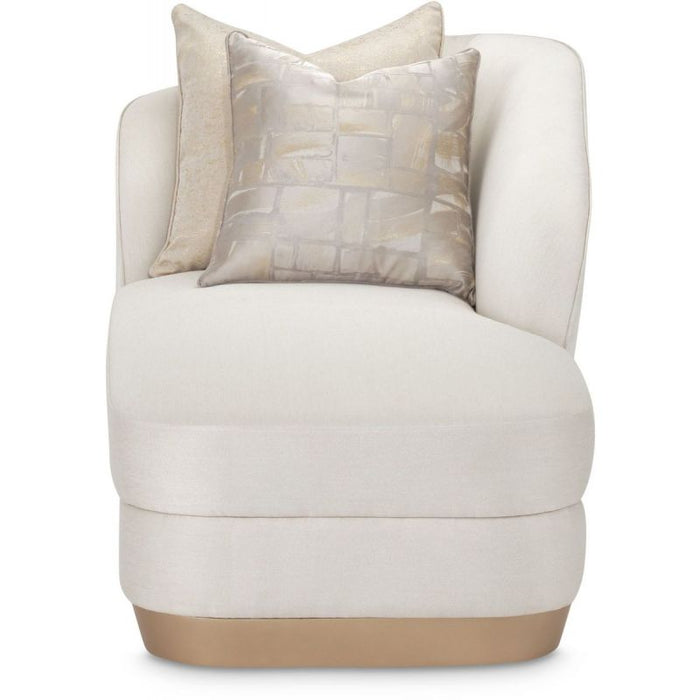 AICO La Rachelle Chaise ICICLE in Medium Champagne - Bargain Furniture (Detroit, MI)