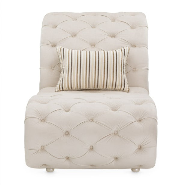 AICO Chamberi Chaise in Ivory Classic Pearl - Bargain Furniture (Detroit, MI)
