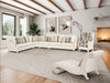 AICO Chamberi Chaise in Ivory Classic Pearl - Bargain Furniture (Detroit, MI)