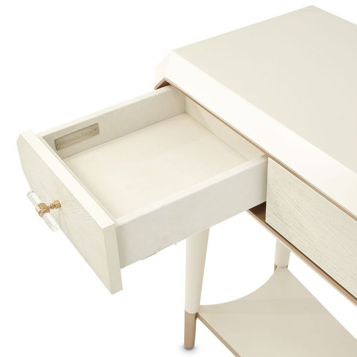 AICO La Rachelle Console Table in Medium Champagne - Bargain Furniture (Detroit, MI)