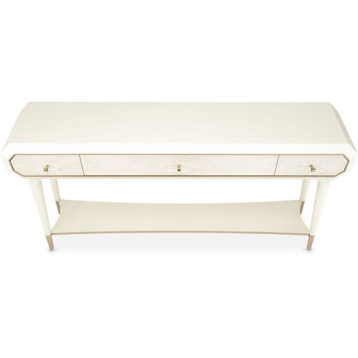 AICO La Rachelle Console Table in Medium Champagne - Bargain Furniture (Detroit, MI)