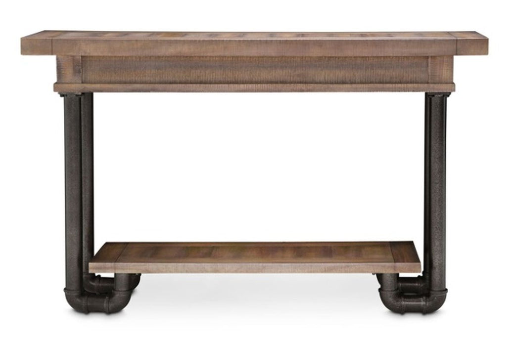 Aico Crossings Console Table in Reclaimed Barn - Bargain Furniture (Detroit, MI)