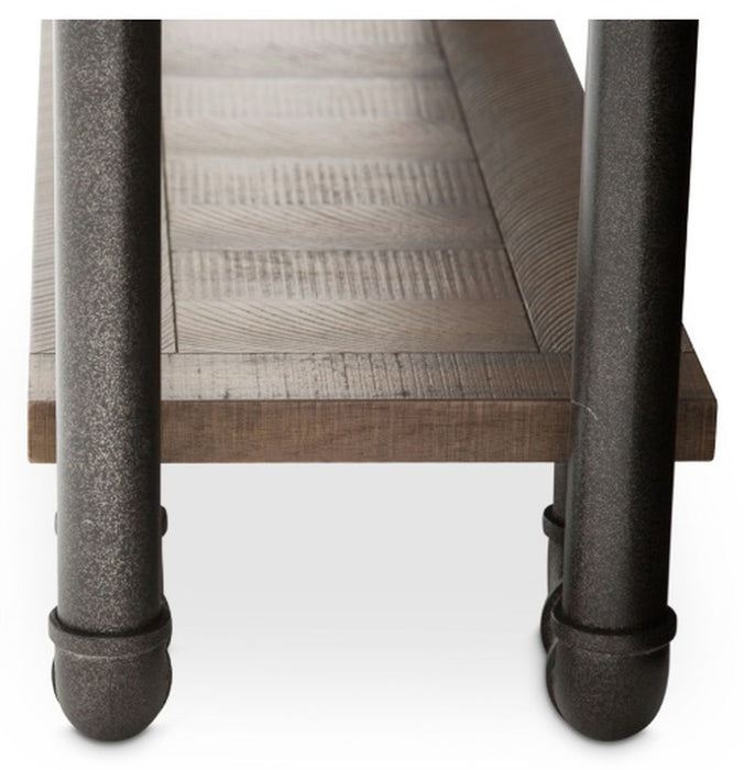 Aico Crossings Console Table in Reclaimed Barn - Bargain Furniture (Detroit, MI)