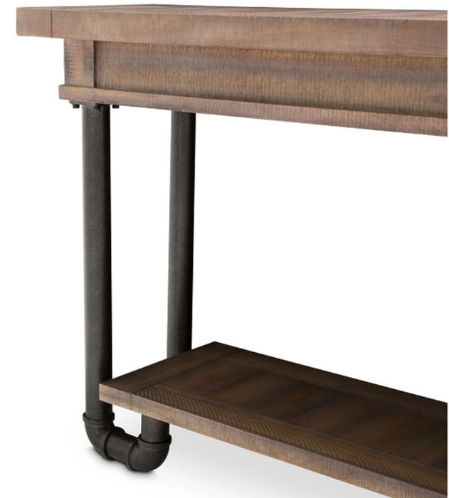 Aico Crossings Console Table in Reclaimed Barn - Bargain Furniture (Detroit, MI)