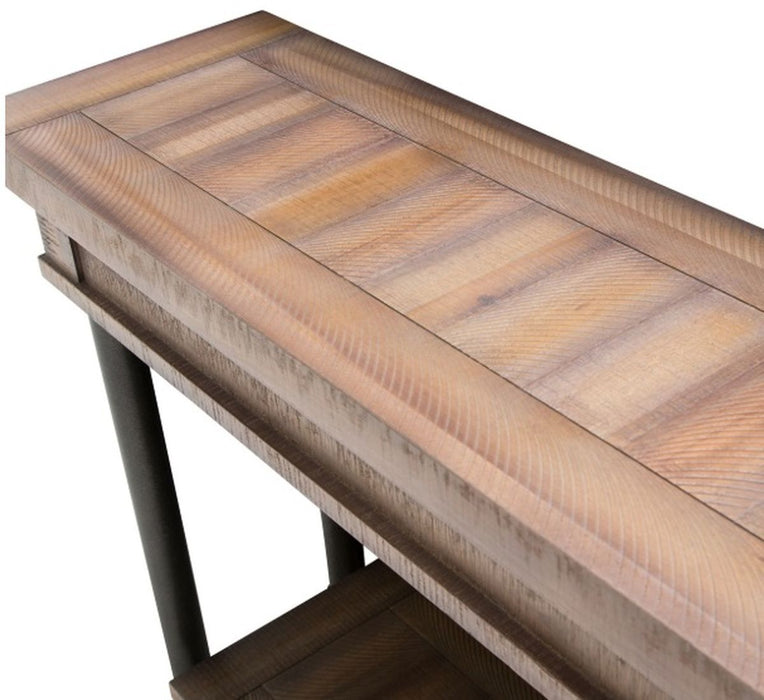 Aico Crossings Console Table in Reclaimed Barn - Bargain Furniture (Detroit, MI)