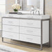 AICO Marquee Dresser in Cloud White - Bargain Furniture (Detroit, MI)