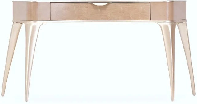 AICO Malibu Crest Vanity/Writing Desk in Blush - Bargain Furniture (Detroit, MI)
