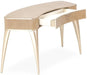 AICO Malibu Crest Vanity/Writing Desk in Blush - Bargain Furniture (Detroit, MI)