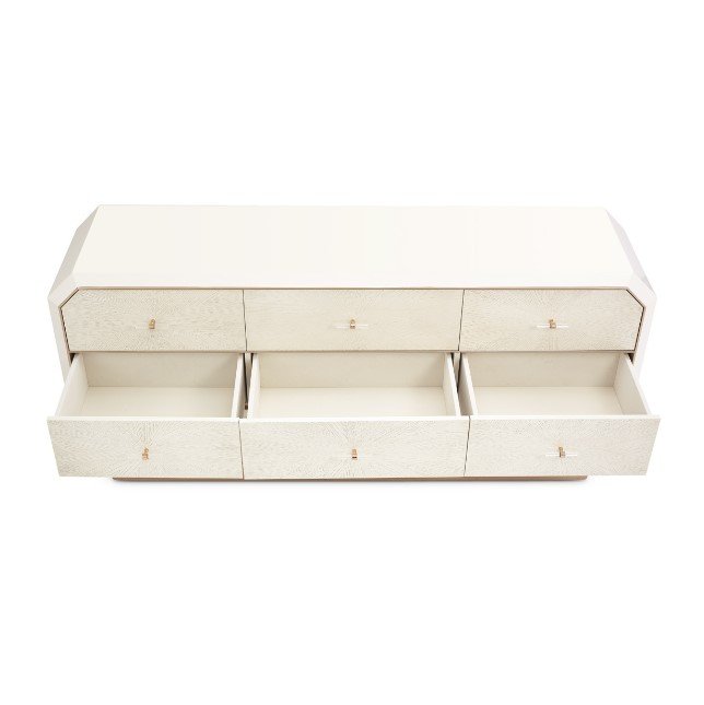 AICO La Rachelle Dresser in Medium Champagne - Bargain Furniture (Detroit, MI)