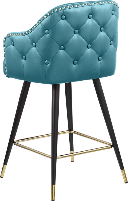 Barbosa Blue Faux Leather Counter/Bar Stool