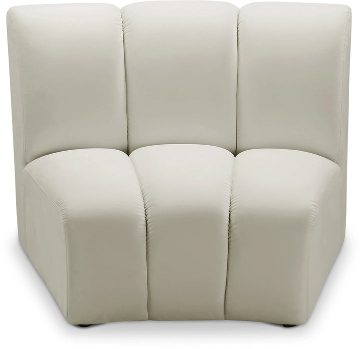 Infinity Cream Velvet Modular Chair