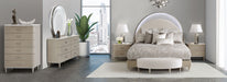 AICO Eclipse Mirror in Moonlight - Bargain Furniture (Detroit, MI)