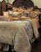 AICO Elizabeth13-pc King Comforter Set in Aqua - Bargain Furniture (Detroit, MI)