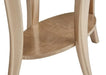 AICO Malibu Crest End Table w/Glass in Chardonnay - Bargain Furniture (Detroit, MI)