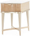 AICO Malibu Crest End Table in Blush - Bargain Furniture (Detroit, MI)