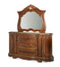 AICO Cortina Mirror in Honey Walnut - Bargain Furniture (Detroit, MI)