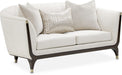 AICO Paris Chic Loveseat Cremini in Espresso - Bargain Furniture (Detroit, MI)