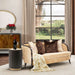 AICO Malibu Crest Loveseat in Dark Espresso - Bargain Furniture (Detroit, MI)