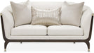 AICO Paris Chic Loveseat Cremini in Espresso - Bargain Furniture (Detroit, MI)