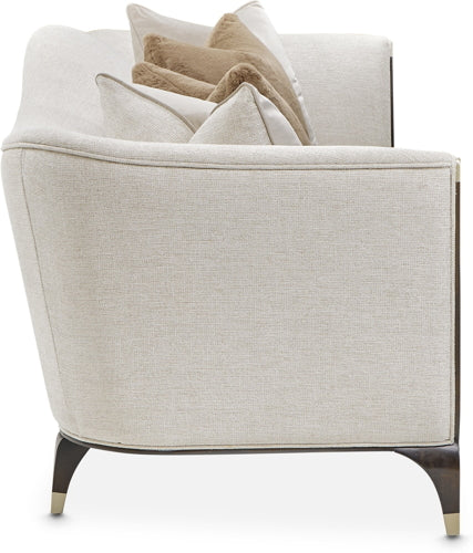 AICO Paris Chic Sofa Cremini in Espresso - Bargain Furniture (Detroit, MI)