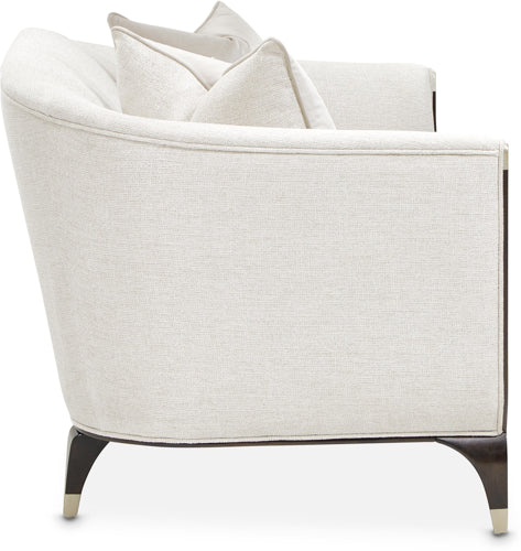 AICO Paris Chic Loveseat Cremini in Espresso - Bargain Furniture (Detroit, MI)
