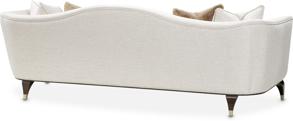 AICO Paris Chic Sofa Cremini in Espresso - Bargain Furniture (Detroit, MI)