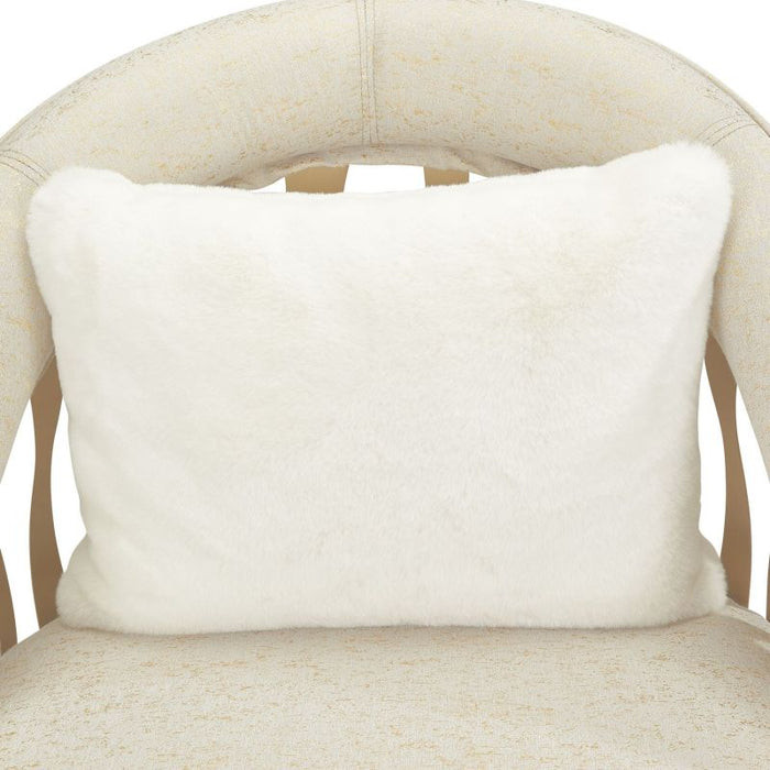 AICO La Rachelle Flame Chair Gold Rush in Medium Champagne - Bargain Furniture (Detroit, MI)
