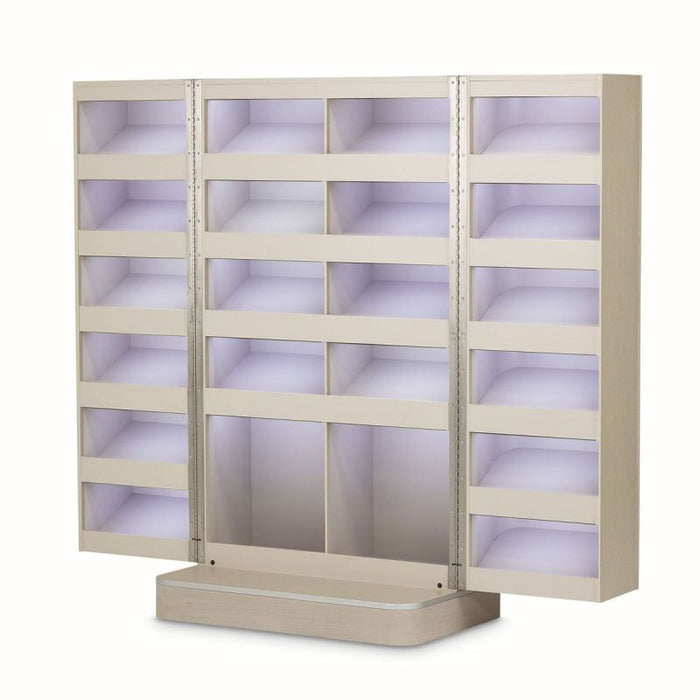 AICO Eclipse Footwear Cabinet in Moonlight - Bargain Furniture (Detroit, MI)