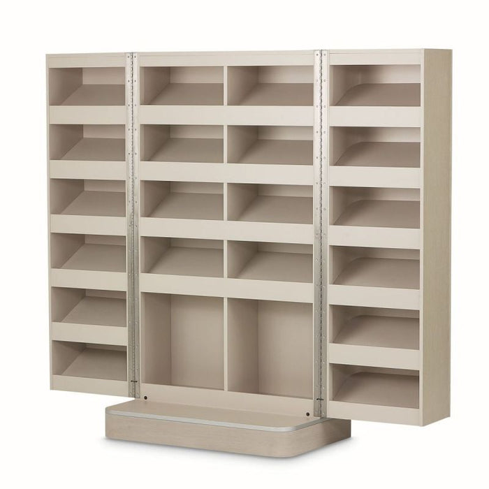AICO Eclipse Footwear Cabinet in Moonlight - Bargain Furniture (Detroit, MI)