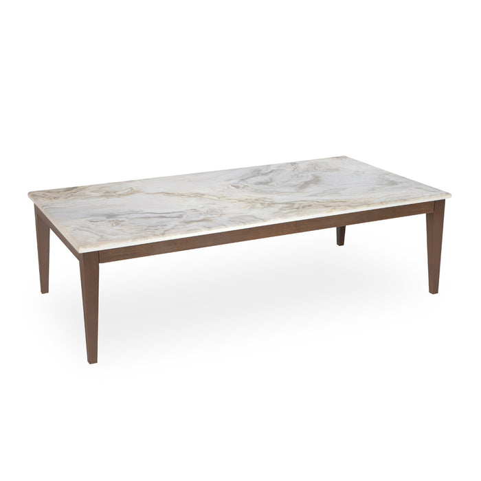 AICO Balboa Rectangular Cocktail Table in Warm Walnut - Bargain Furniture (Detroit, MI)