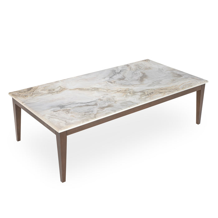 AICO Balboa Rectangular Cocktail Table in Warm Walnut - Bargain Furniture (Detroit, MI)