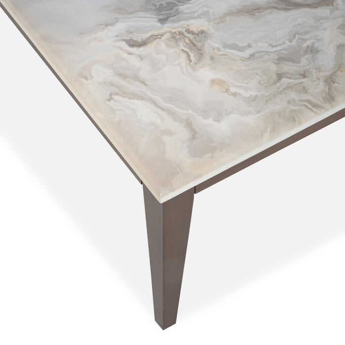 AICO Balboa Rectangular Cocktail Table in Warm Walnut - Bargain Furniture (Detroit, MI)