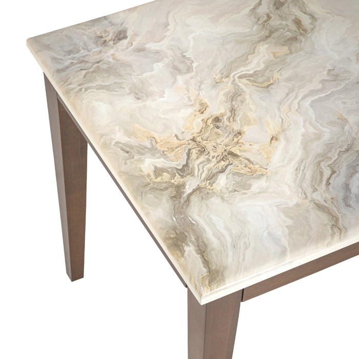 AICO Balboa End Table in Warm Walnut - Bargain Furniture (Detroit, MI)