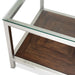AICO Furniture Diversey End Table with Glass Top - Bargain Furniture (Detroit, MI)