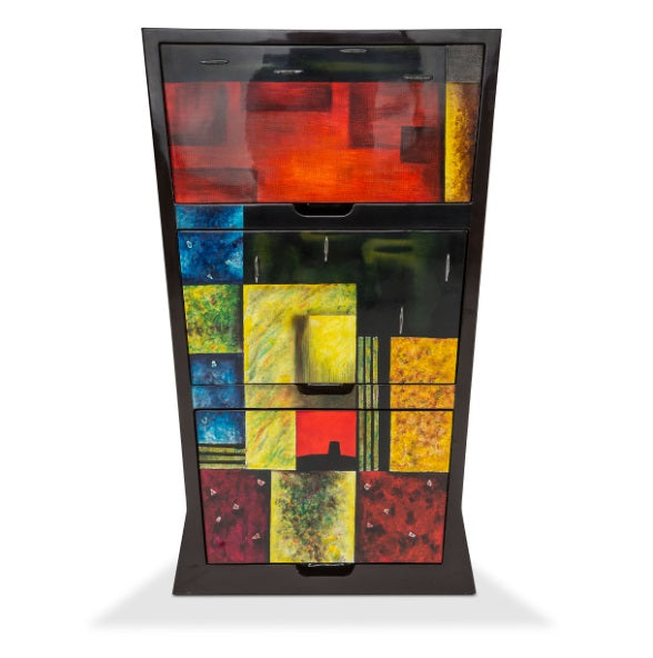 AICO Furniture Illusions 3 Drawers V Shape Storage Chest - Bargain Furniture (Detroit, MI)