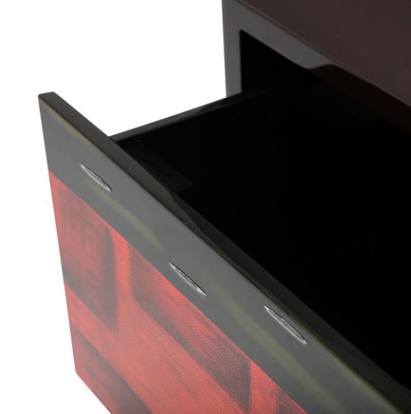 AICO Furniture Illusions 3 Drawers V Shape Storage Chest - Bargain Furniture (Detroit, MI)
