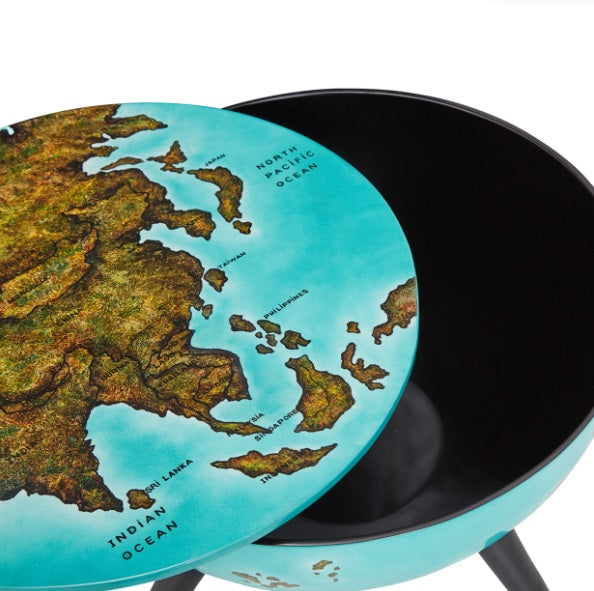 AICO Furniture Illusions Accent Map Table - Bargain Furniture (Detroit, MI)