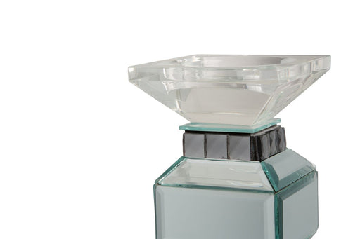 AICO Montreal 4-Tier Mirrored Candle Holder w/Crystal Accents (2/pack) image