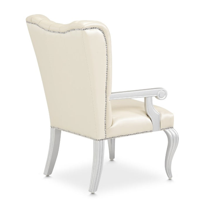 AICO Hollywood Swank Desk Chair in Creamy Pearl - Bargain Furniture (Detroit, MI)
