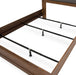 AICO Brooklyn Walk King Channel Tufted Panel Bed in Burnt Umber - Bargain Furniture (Detroit, MI)
