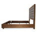 AICO Brooklyn Walk King Channel Tufted Panel Bed in Burnt Umber - Bargain Furniture (Detroit, MI)