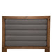 AICO Brooklyn Walk King Channel Tufted Panel Bed in Burnt Umber - Bargain Furniture (Detroit, MI)