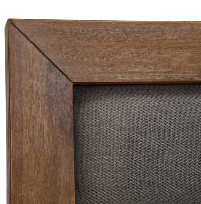 AICO Brooklyn Walk King Channel Tufted Panel Bed in Burnt Umber - Bargain Furniture (Detroit, MI)