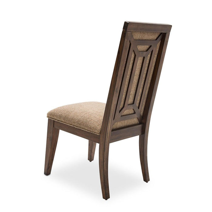 Aico Carrollton Side Chair (Set of 2) in Rustic Ranch - Bargain Furniture (Detroit, MI)