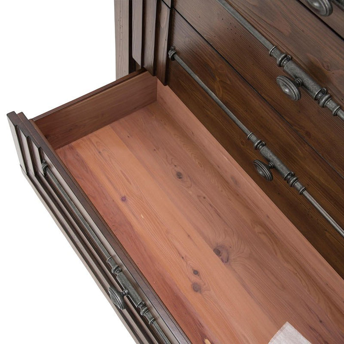 Aico Carrollton Dresser in Rustic Ranch - Bargain Furniture (Detroit, MI)