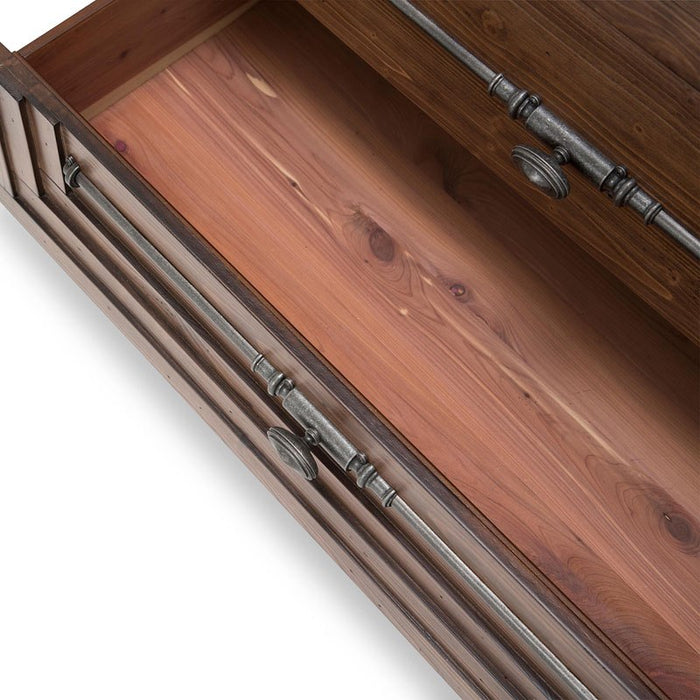 Aico Carrollton Drawer Chest in Rustic Ranch - Bargain Furniture (Detroit, MI)