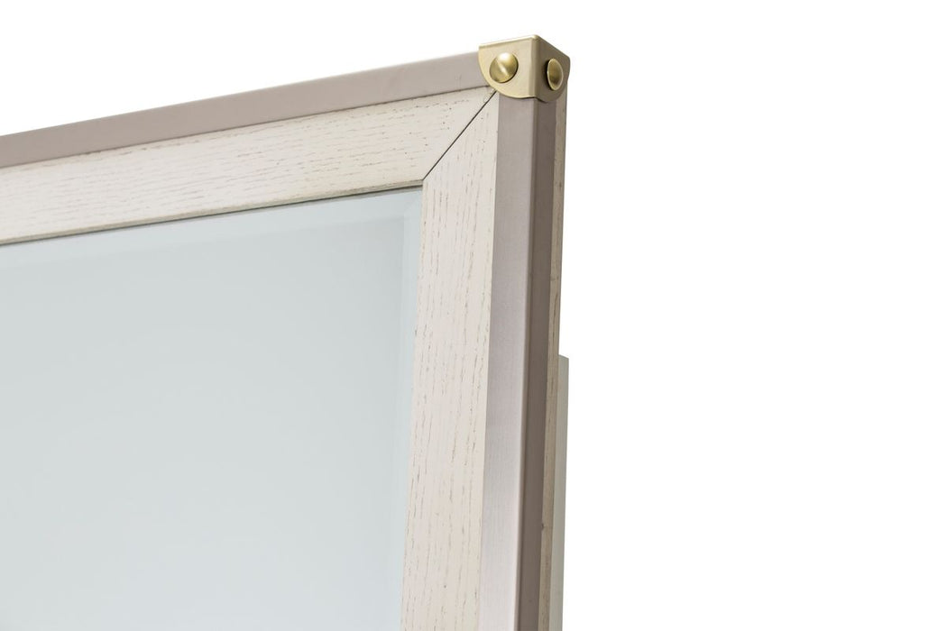 AICO Menlo Station Mirror in Eucalyptus - Bargain Furniture (Detroit, MI)
