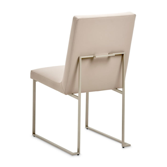 AICO Marin Side Chair (Set of 2) in Greige - Bargain Furniture (Detroit, MI)