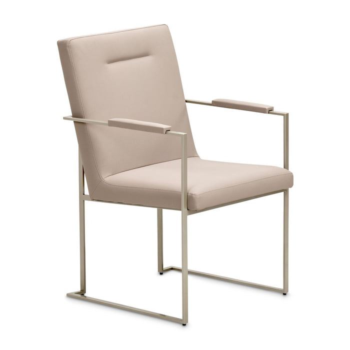 AICO Marin Arm Chair (Set of 2) in Greige - Bargain Furniture (Detroit, MI)