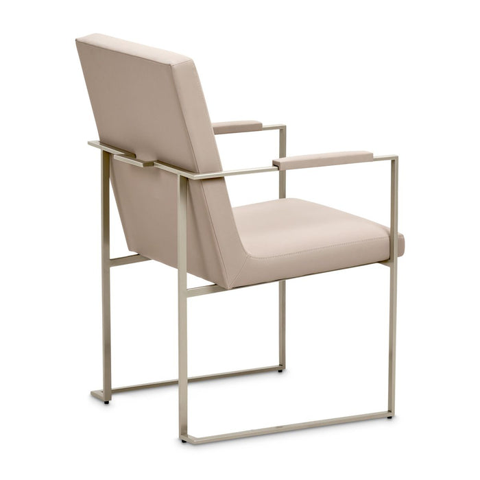 AICO Marin Arm Chair (Set of 2) in Greige - Bargain Furniture (Detroit, MI)